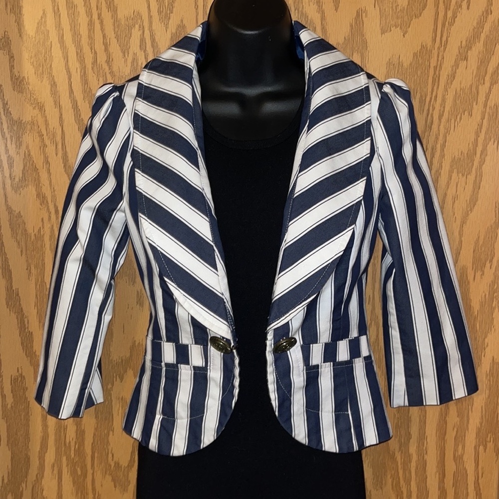 Pinstriped Blazer